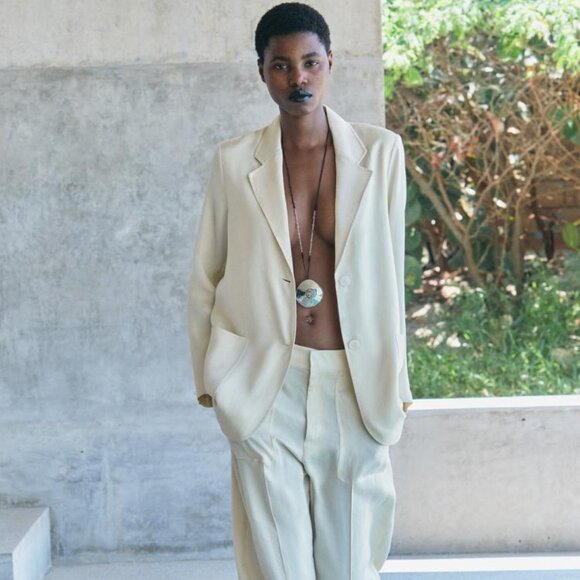 ZARA OVERSIZED FLOWING BLAZER - Picture 10 of 10